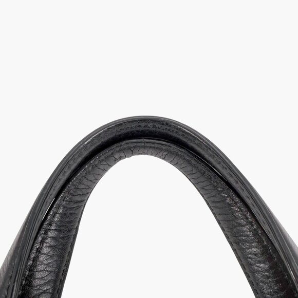 Gucci Black Pebbled Leather Soho Medium GG Tassel 2-Way Zip Top Shoulder Bag - Picture 4 of 11